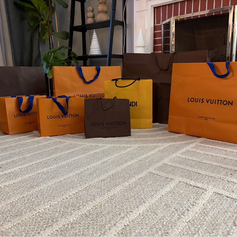 Louis Vuitton and Fendi Shopping Bags